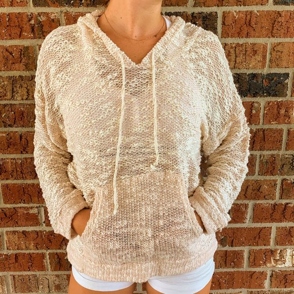 Kali Sweaters - Kali Pink Sweater with Hood size M